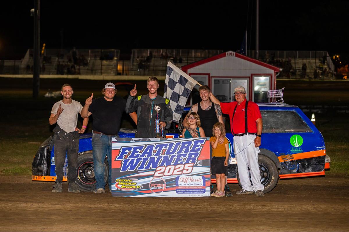 Central Missouri Speedway Friday Victories go to Shadren Turner, Derek Brown, and Derek Lampe!