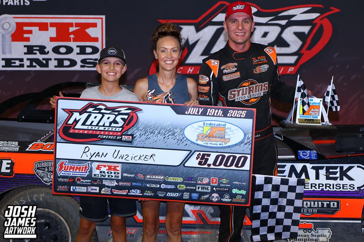 I-55 Federated Raceway Park (Pevely, MO) – MARS Late Model Championship Series – July 19th, 2025. (Josh James Artwork)