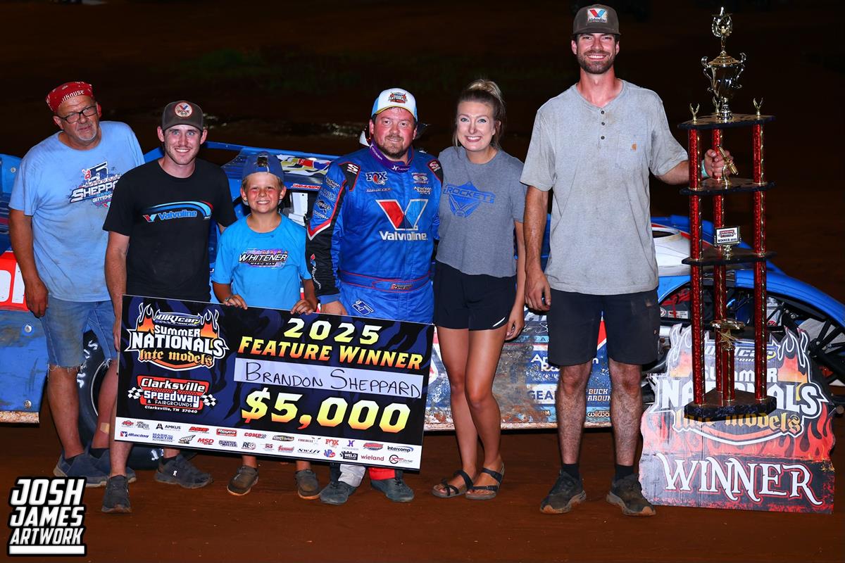 Clarksville Speedway (Clarksville, TN) – DIRTcar Summer Nationals – June 29th, 2025. (Josh James Artwork)