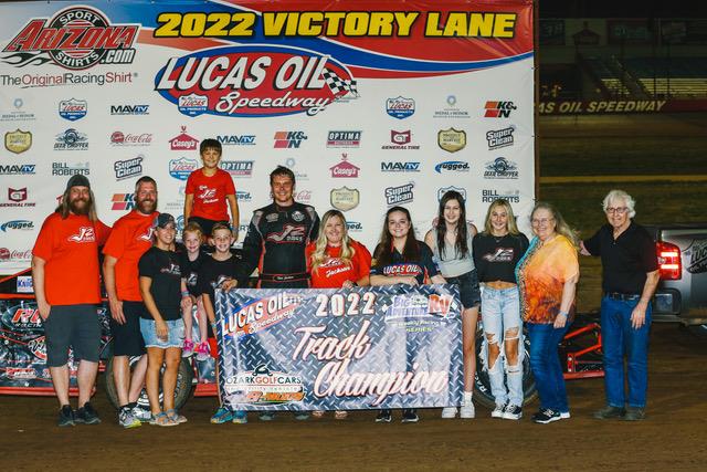 Lucas Oil Speedway Champions Spotlight: New chassis, same result as Jackson makes it seven B-Mod titles
