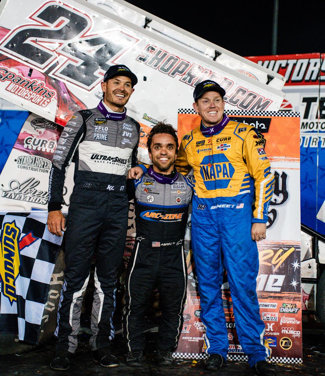 NON-STOP CHASE: Rico Abreu Beats Kyle Larson in Texas Traffic for Stockyard Stampede Score