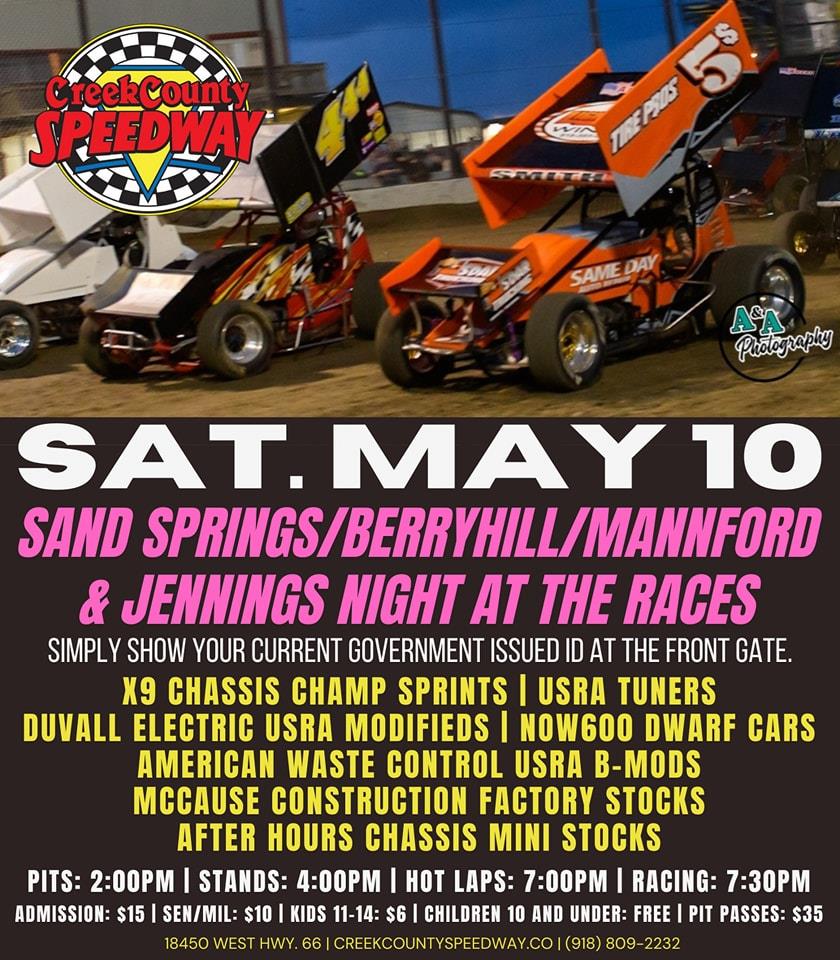 Free Admission For Sand Springs, Berryhill, Jennings, and Mannford Residents This Saturday