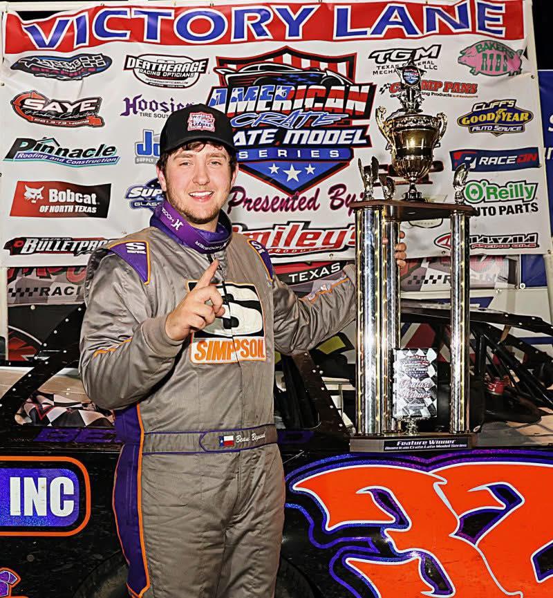 Begnaud Wins American Crate Late Model Series Feature at Kennedale!