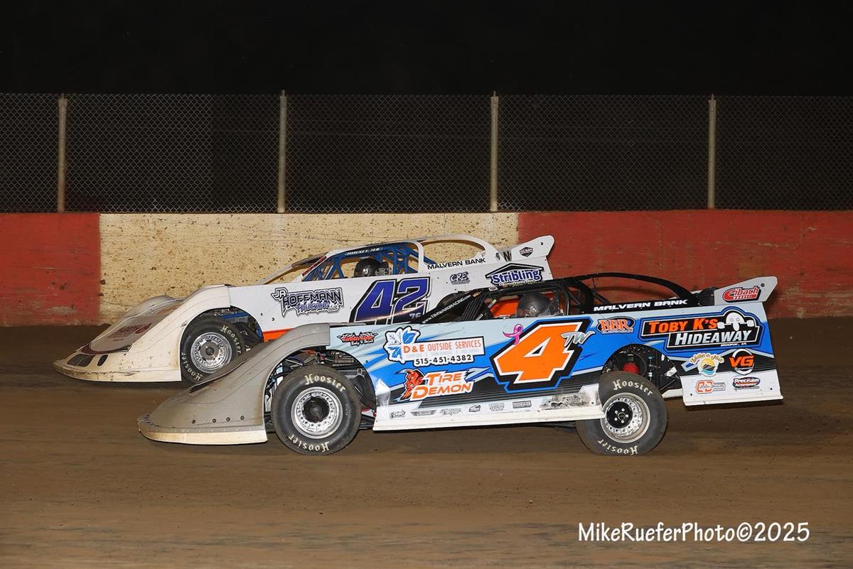 Dubuque Fairgrounds Speedway (Dubuque, Iowa) – Malvern Bank East Series – May 25th, 2025. (Mike Ruefer Photo)
