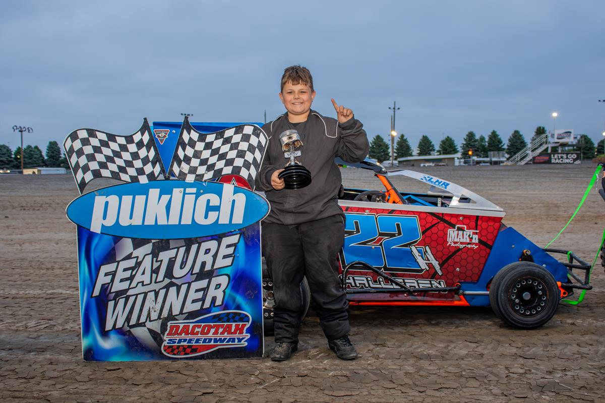 HALLGREN LEADS THE MOST IMPORTANT LAP IN MANDAN
