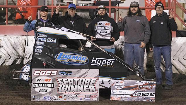 Neal Allison Earns POWRi Stock Non-Wing Micro KKM Challenge Championship Night Win