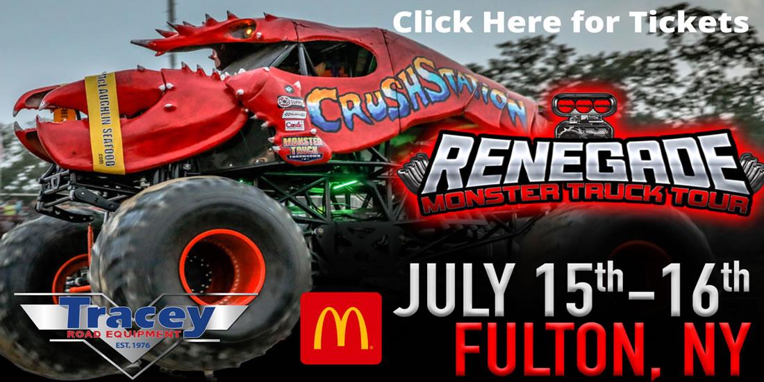 Tickets On Sale Now!  Renegade Monster Truck Tour July 15-16