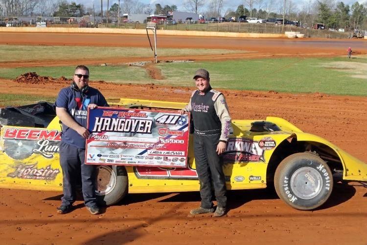 Pierce McCarter and Amos Bunch Celebrate Hangover Victories at 411 Motor Speedway