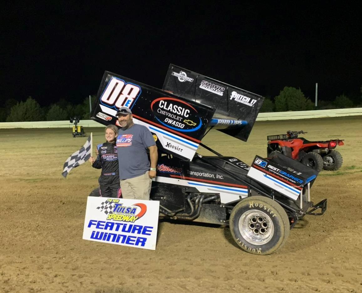 Phillips Produces First Career Sprint Car Win During Career-Best Weekend