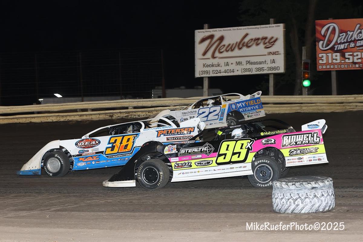 Lee County Speedway (Donnellson, IA) – Malvern Bank East Series – May 31st, 2025. (Mike Ruefer photo)