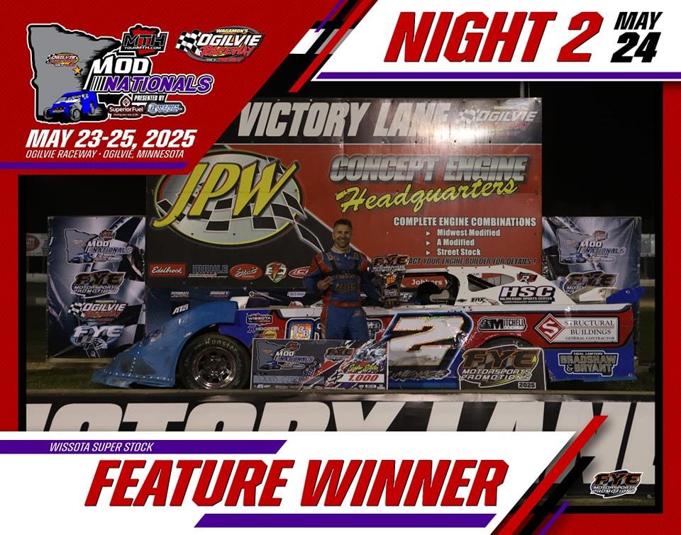 Night 2 of the MTH MN Modified Nationals Continued Where Friday Left Off, with More Great Race Action