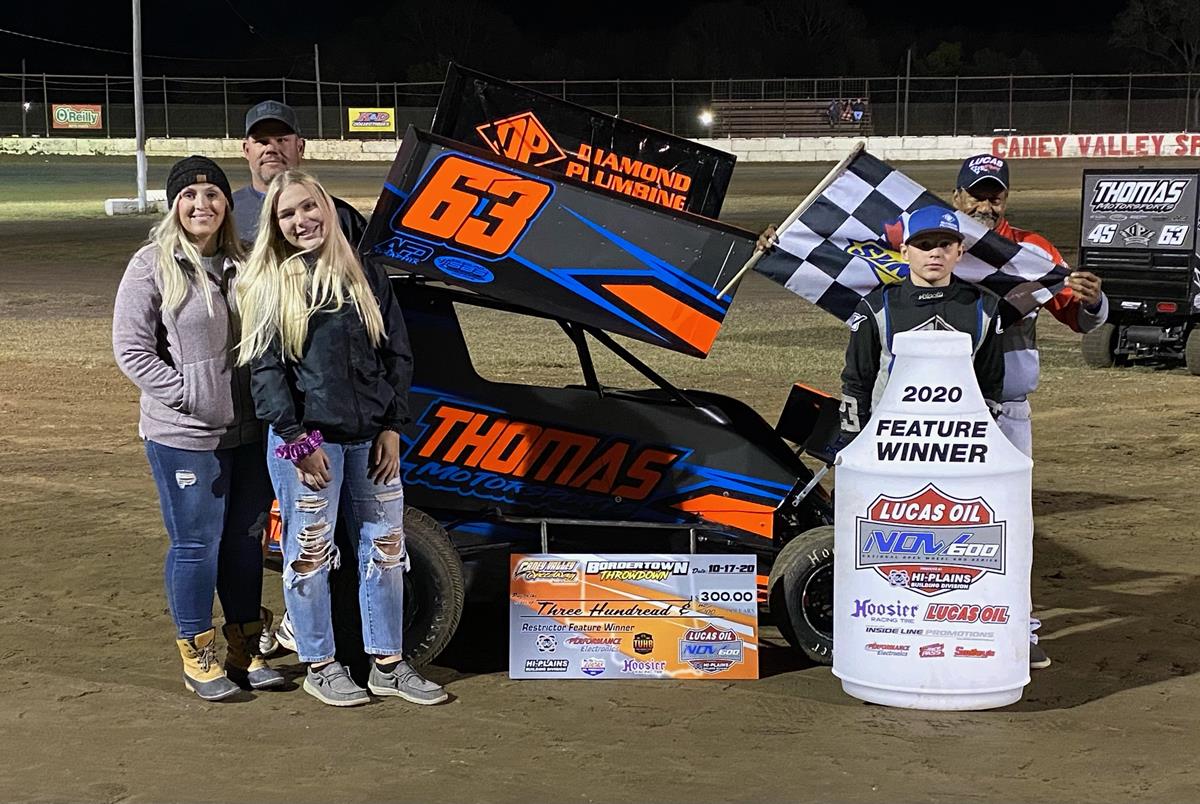 Flud, Fezard and Thomas Earn Lucas Oil NOW600 Series Wins During Border-Town Throwdown Finale at Caney Valley Speedway