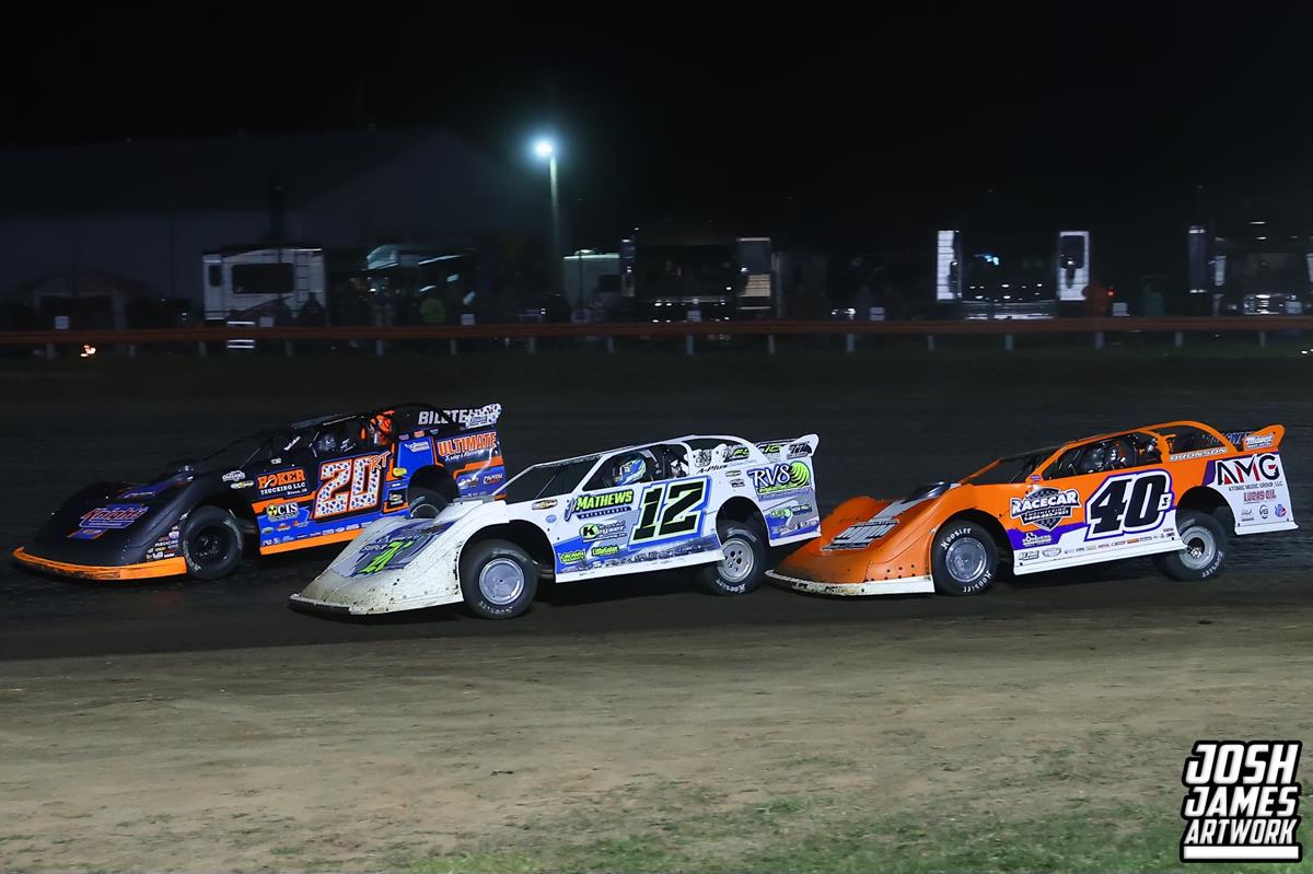 Farmer City Raceway (Farmer City, IL) – World of Outlaws Late Model Series – Illini 100 – April 11th-12th, 2025. (Josh James Artwork)