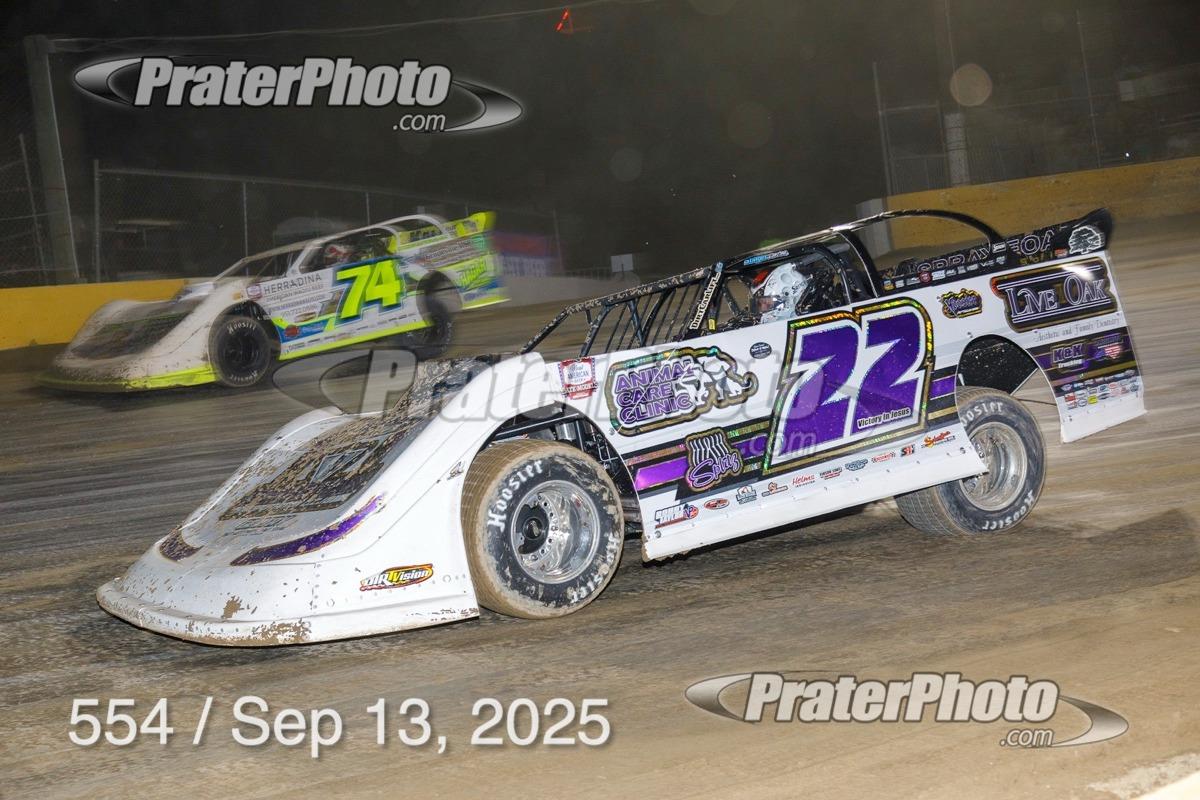 Senoia Raceway (Senoia, GA) – World of Outlaws Real American Late Model Series – Billy Clanton Classic – September 13th, 2025. (PraterPhoto)