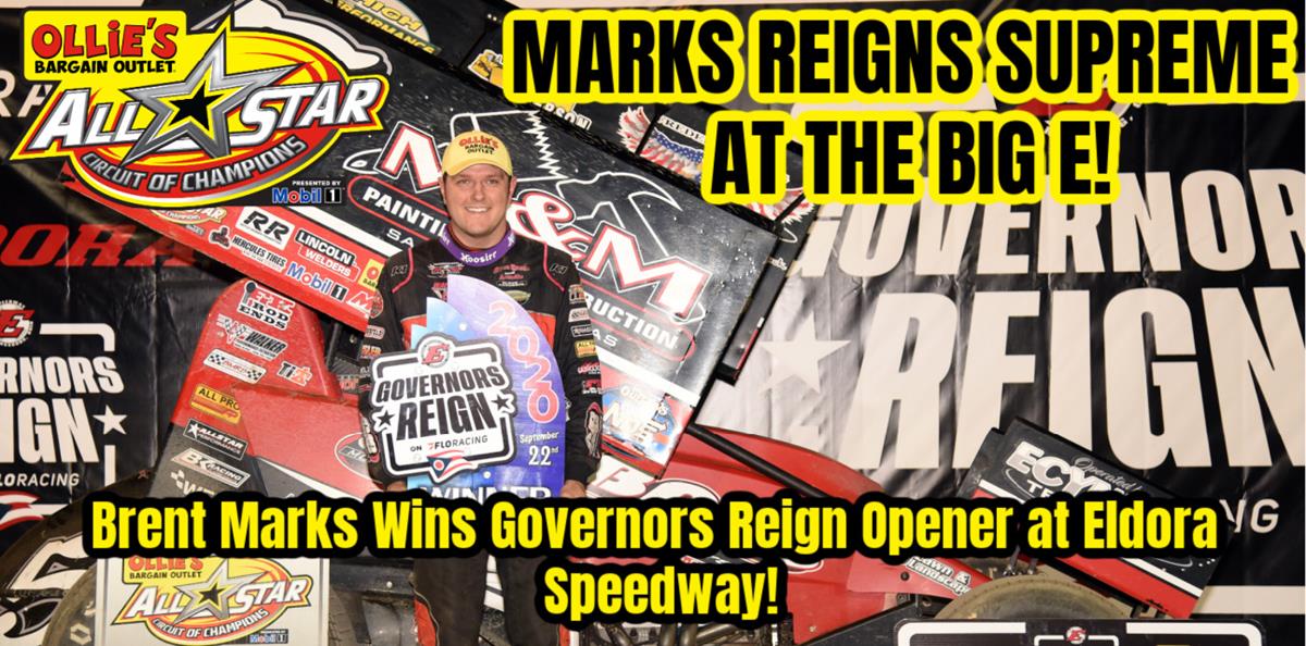 Brent Marks wins Governors Reign Opener at Eldora Speedway for $10,000