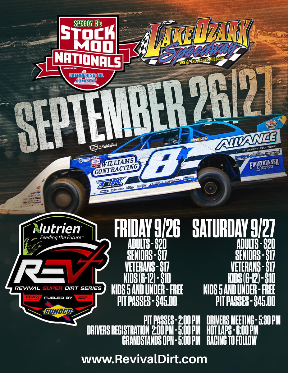 REVIVAL SET FOR POWRI STOCKMOD NATIONALS