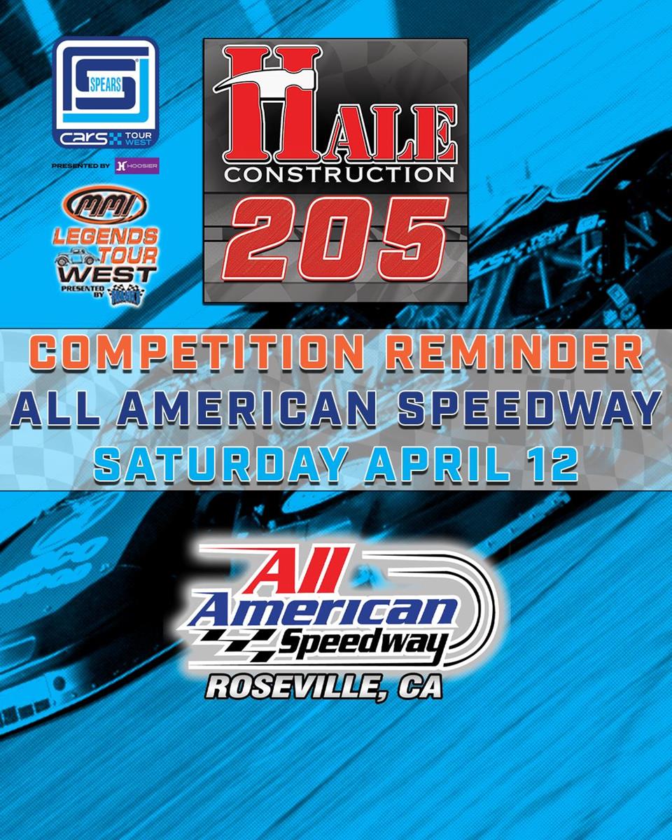 Competition Reminders for April 12 All American Speedway