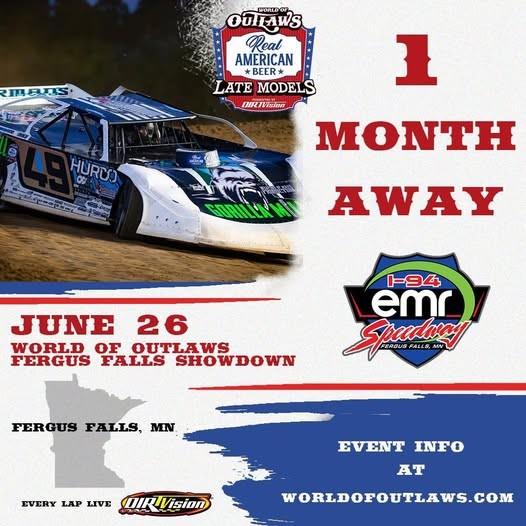 Get your tickets now for the World of Outlaws show June 26th