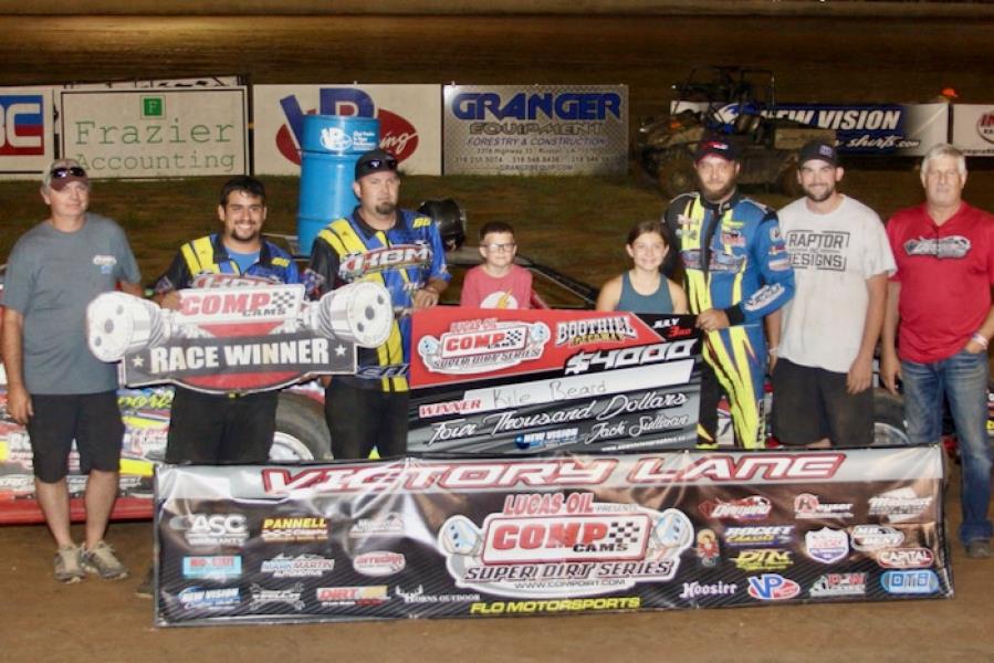 Kyle Beard Wires COMP Cams Super Dirt Series at Boothill