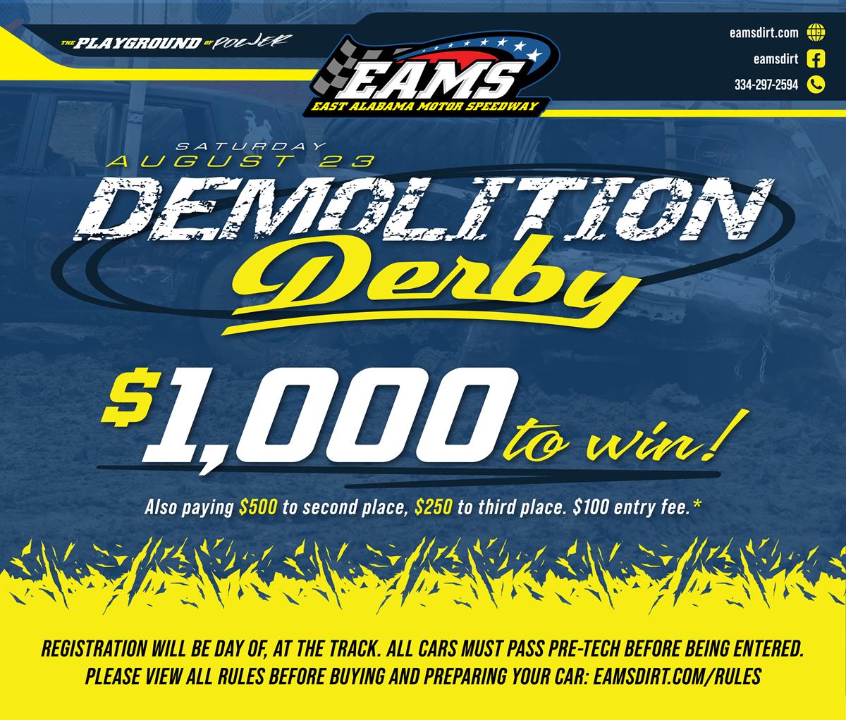 Demolition Derby, Don Don Cook Memorial - August 23