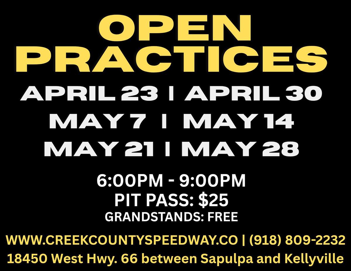 Open Practices Added Every Wednesday Night Through May