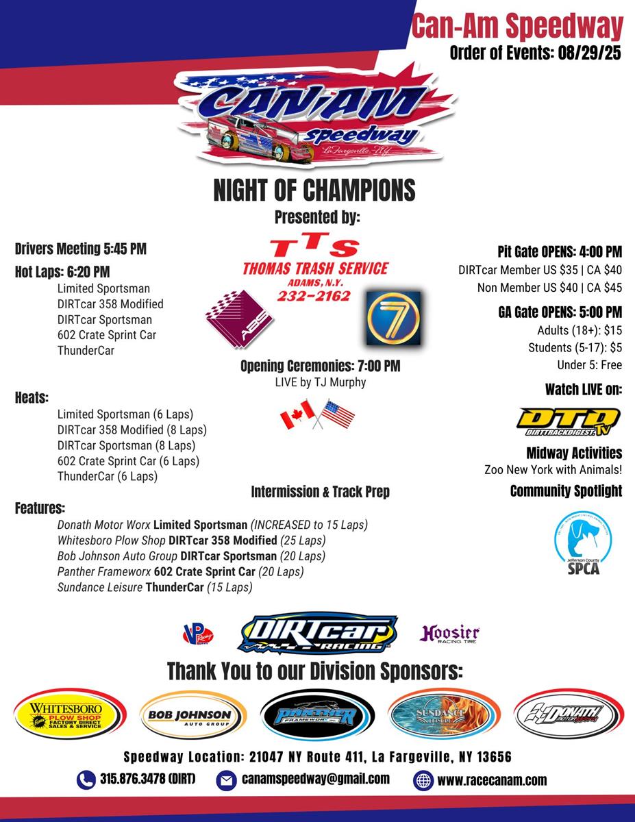Final Fight for the Flag: Championship Dreams on the Line at Can-Am Friday