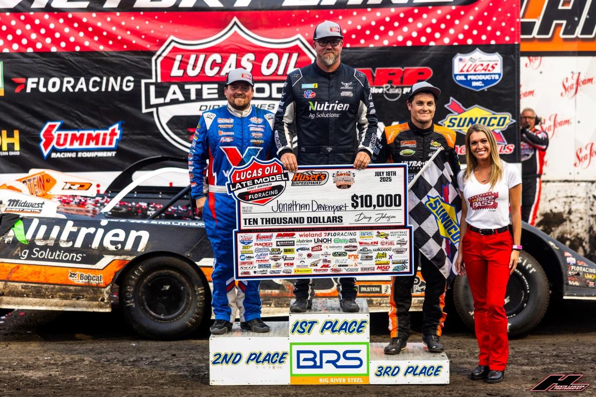 Huset’s Speedway (Brandon, SD) – Lucas Oil Late Model Dirt Series – Silver Dollar Nationals – July 17th-19th, 2025. (Heath Lawson photo)