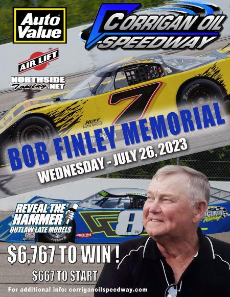Bob Finley Memorial Cancelled at Corrigan Oil Speedway