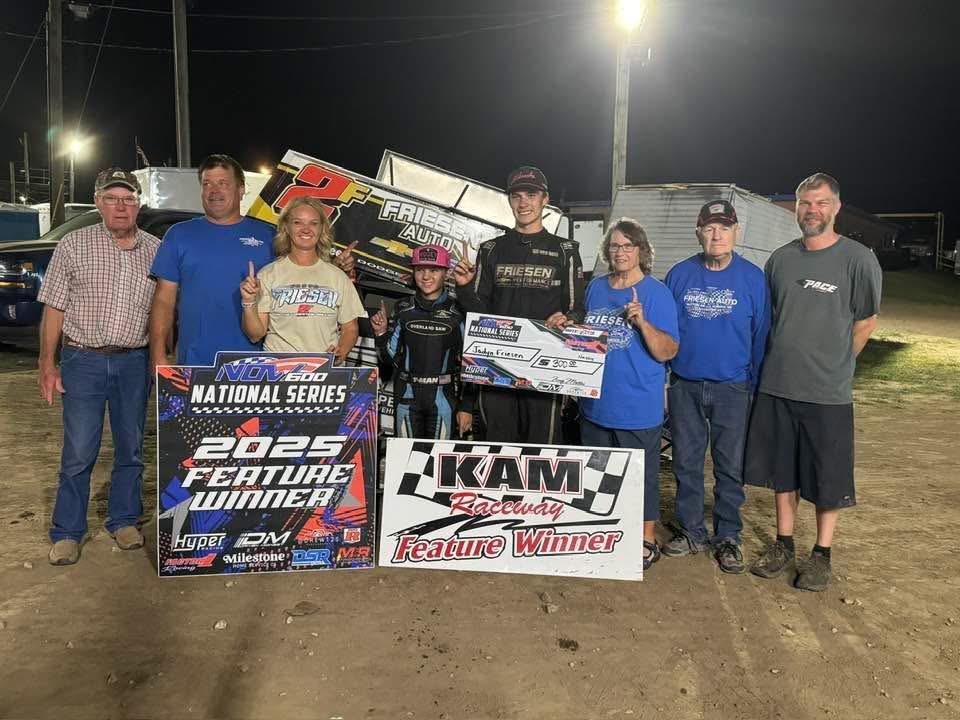 Friesen, Roberts, and Kalkwarf Tame NOW600 National Series Fields on Friday Night at KAM Raceway!