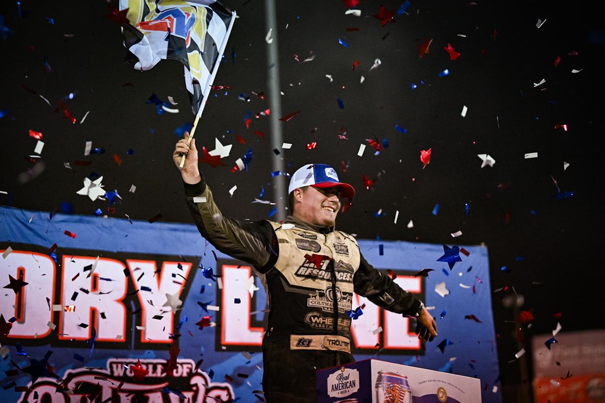 Troutman Breaks Through for First World of Outlaws Victory at I-55