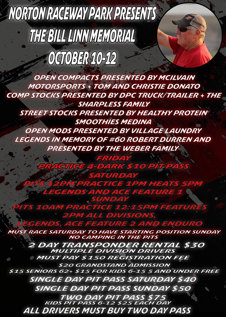 Norton Raceway Park Bill Linn Memorial