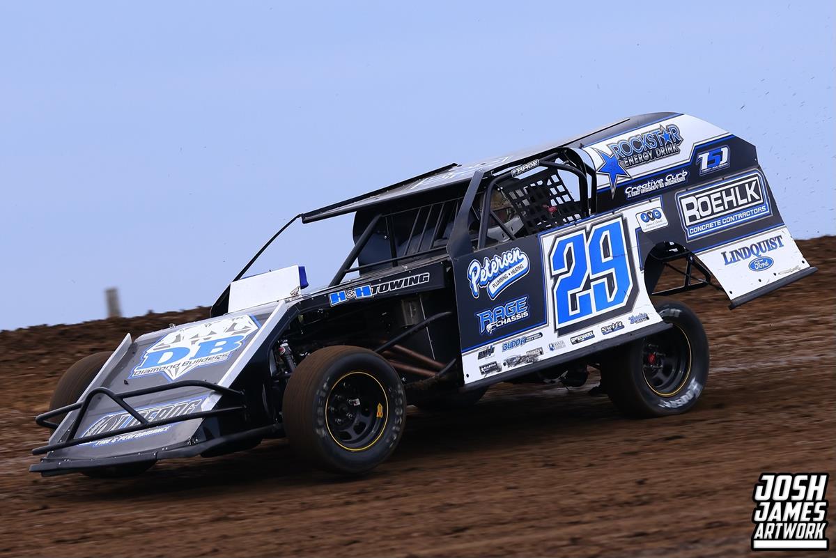 Cedar County Raceway (Tipton, IA) – Hawkeye Land 40 – April 17th, 2025. (Josh James Artwork)