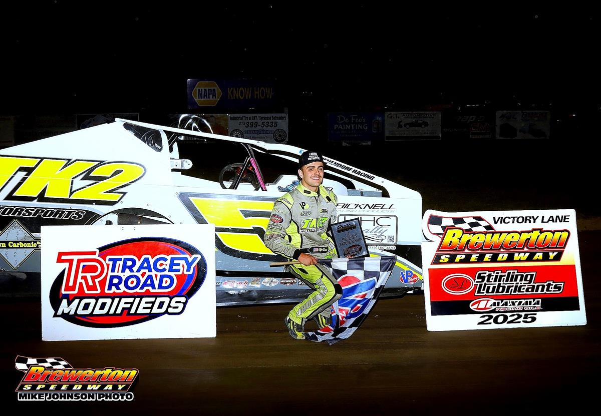 Kyle Devendorf Wins First Ever Brewerton Speedway Modified Feature
