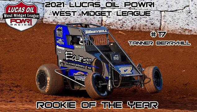 Tanner Berryhill Tops 2021 POWRi West Midget League Rookie of the Year Honors