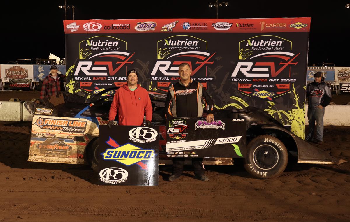 Chris Bragg Wins Season Opener at Salina Speedway with REV Super Late Models