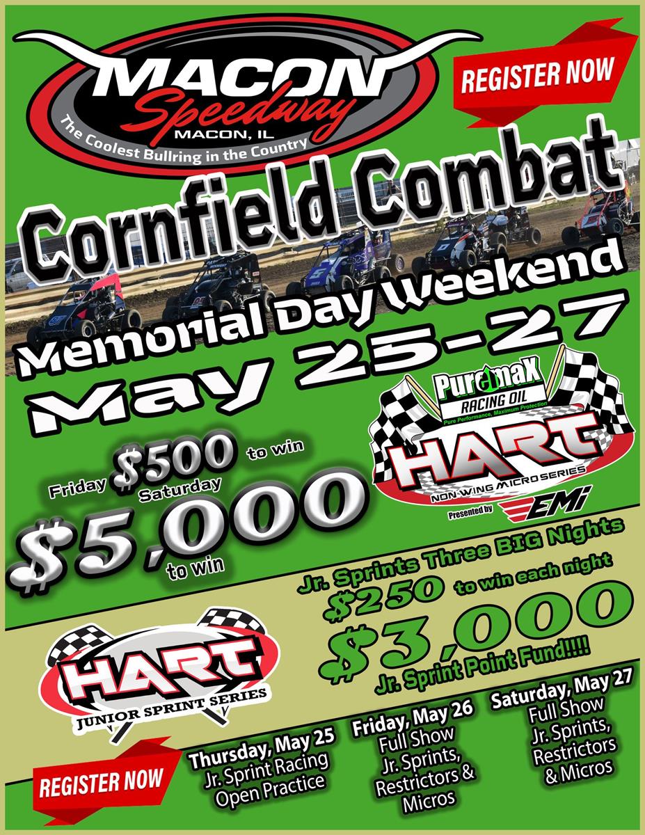 Macon Speedway Cornfield Combat Friday Night Results