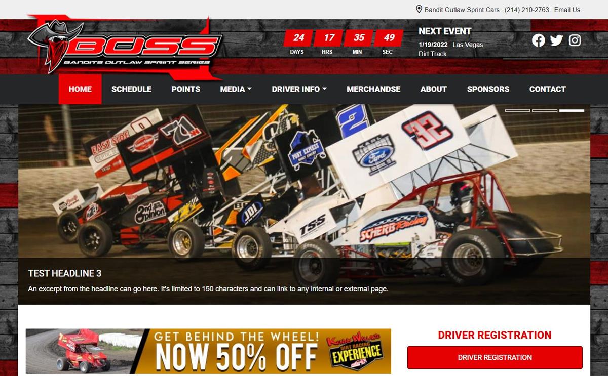 Bandits Outlaw Sprint Series Launches NEW Website