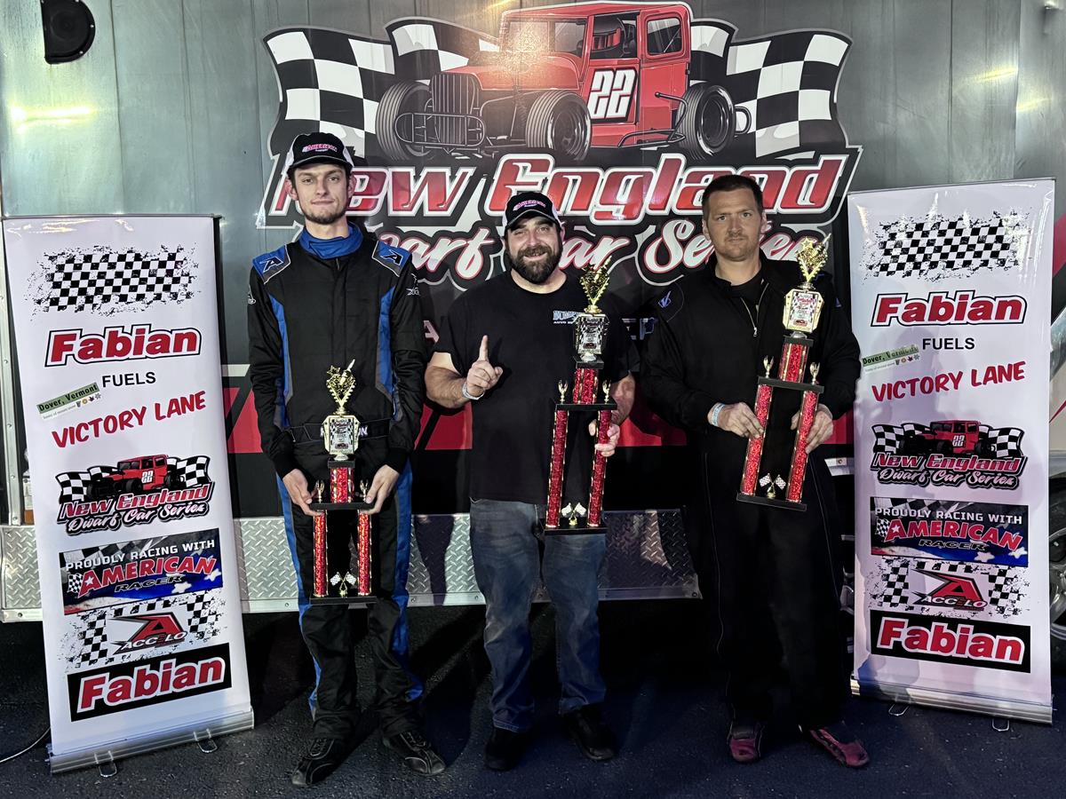Hodgdon and Harwood Go to Fabian Fuel Victory Lane in the NEDCS VS Lil Rascal Twin 30’s at Riverside Speedway!