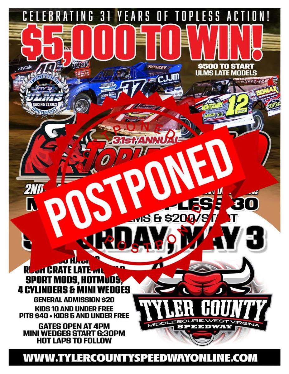 Wet Weather Forecast Postpones “31st Annual Topless 50” to May 24, 2025!