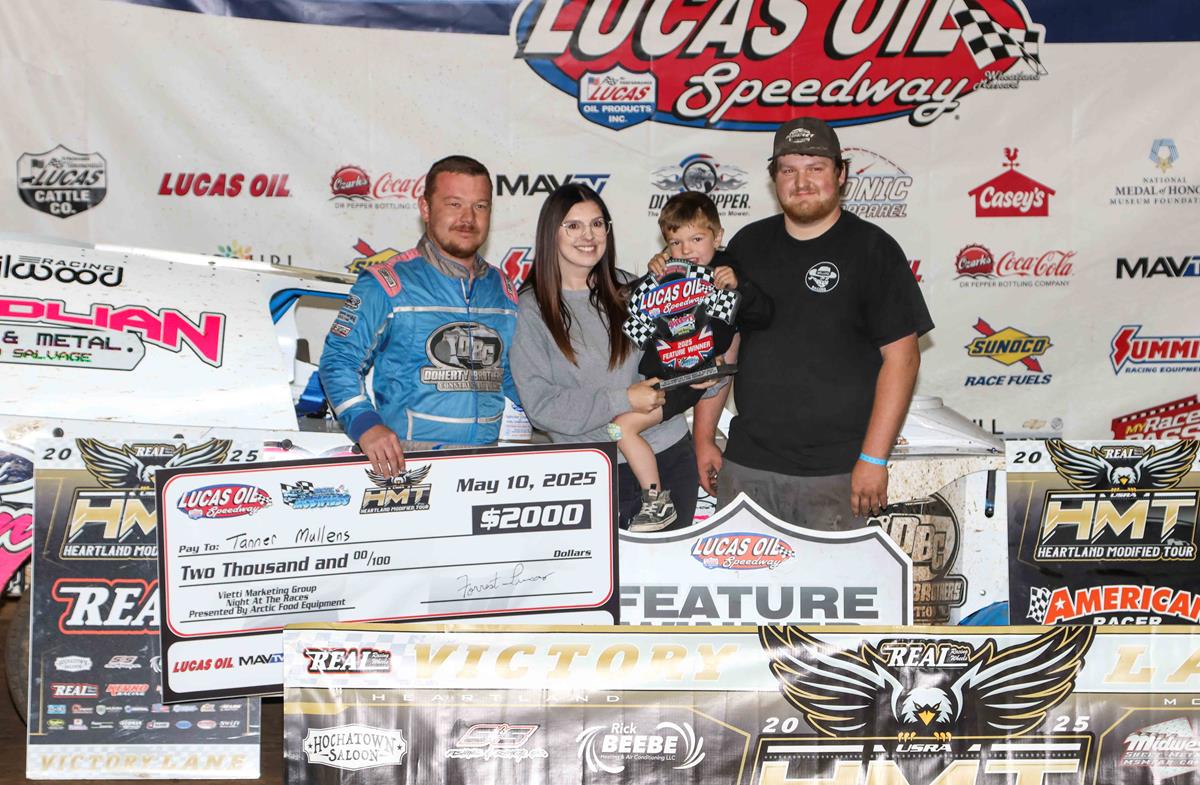 Mullens dominates for Heartland Modified Tour win in Lucas Oil Speedway headline feature