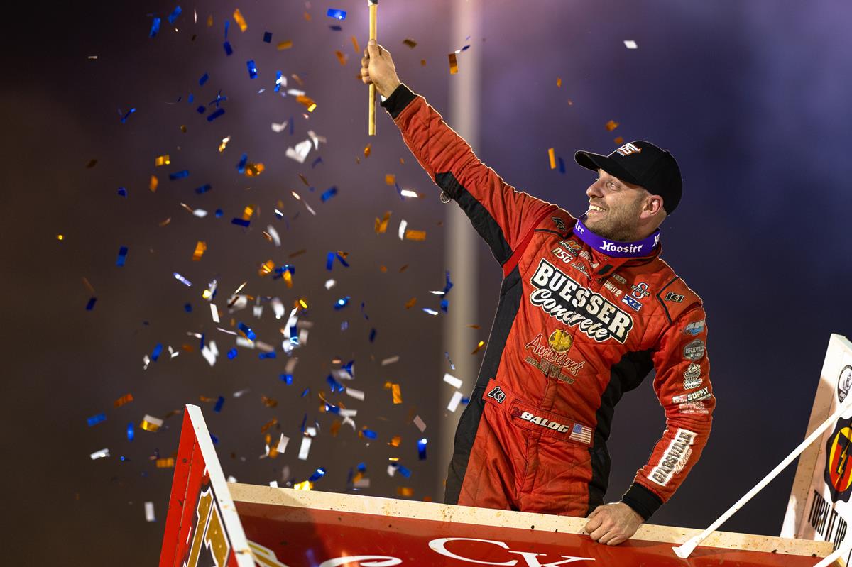 ICE IN HIS VEINS: Balog Charges from Fourth, Holds off Defending Champion for First Win in Nine Years