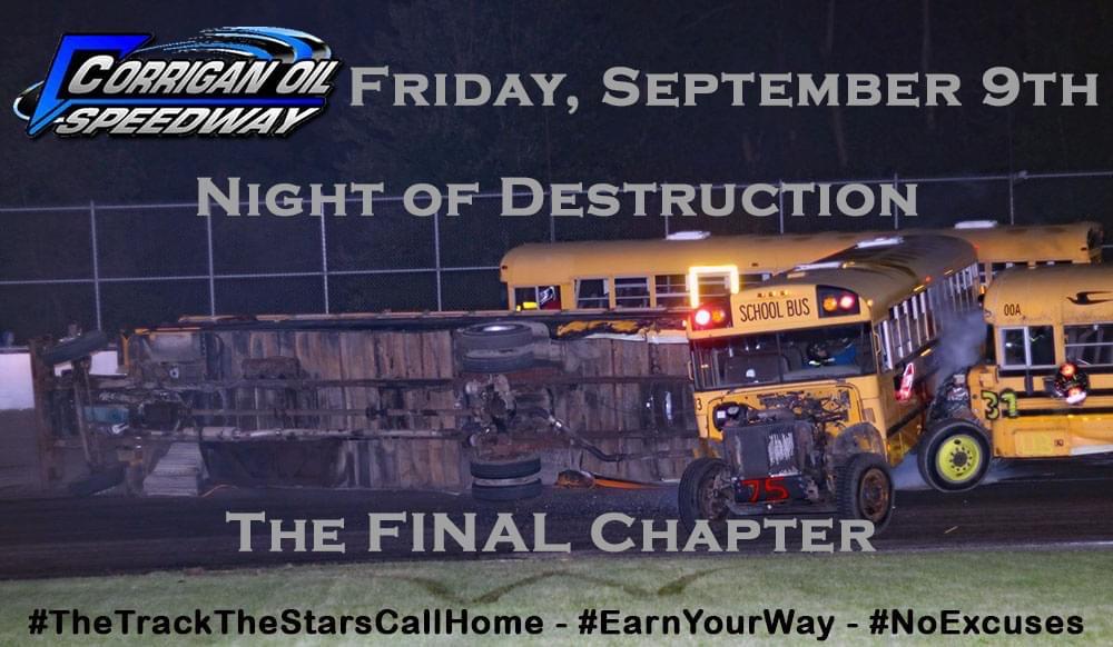 Night of DESTRUCTION! Final Chapter!  Tickets going FAST!!!
