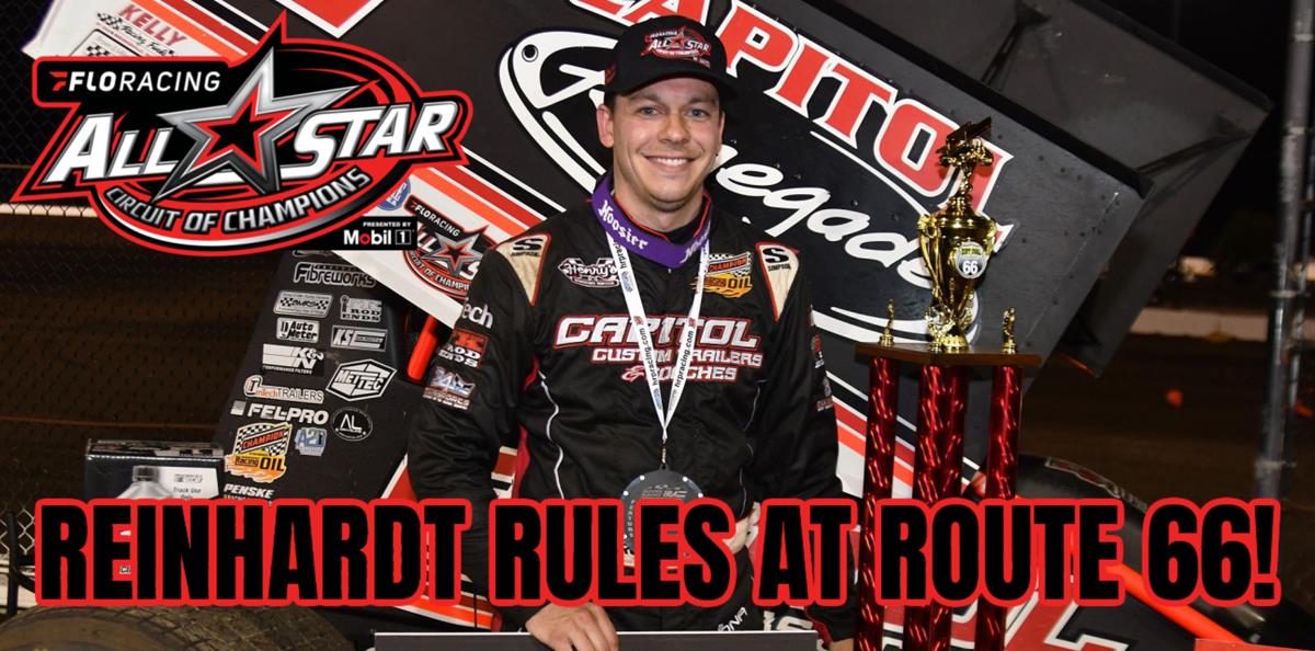 Kyle Reinhardt on top at Dirt Oval @ Route 66 for first-ever All Star victory