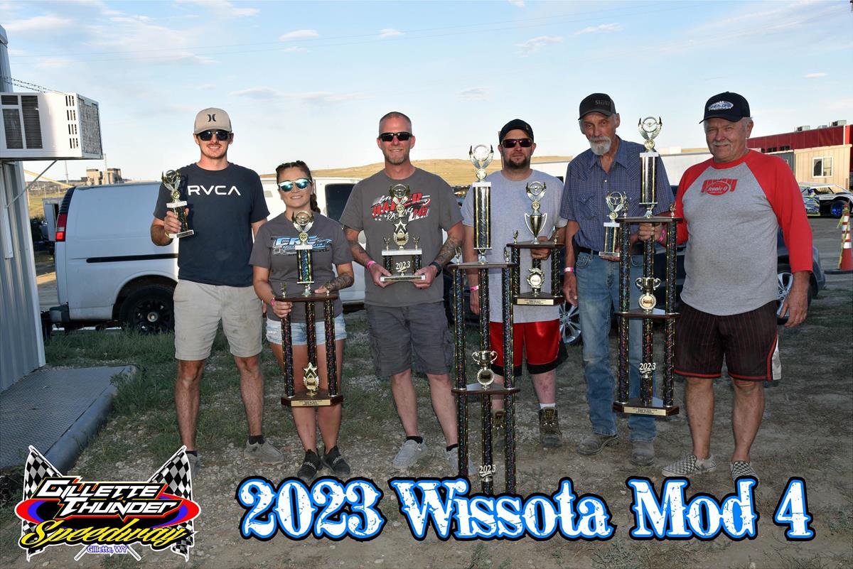Congrats to your 2023 Gillette Thunder Speedway Overall Points winners in the Wissota Mod 4 Class!
