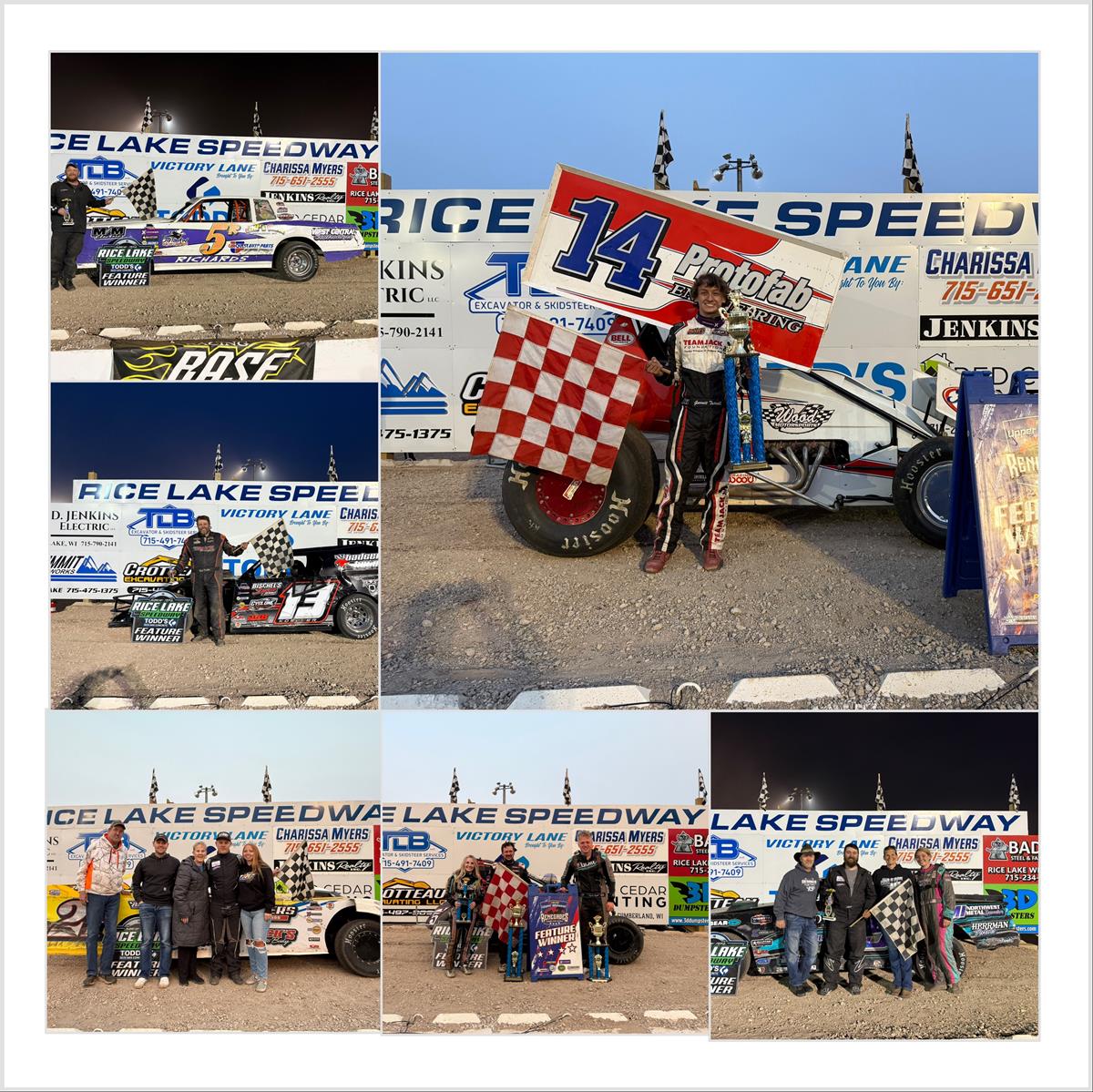 Richards And Cimfl Crack Victory Lane, Koehler Continues To Win at Rice Lake Speedway