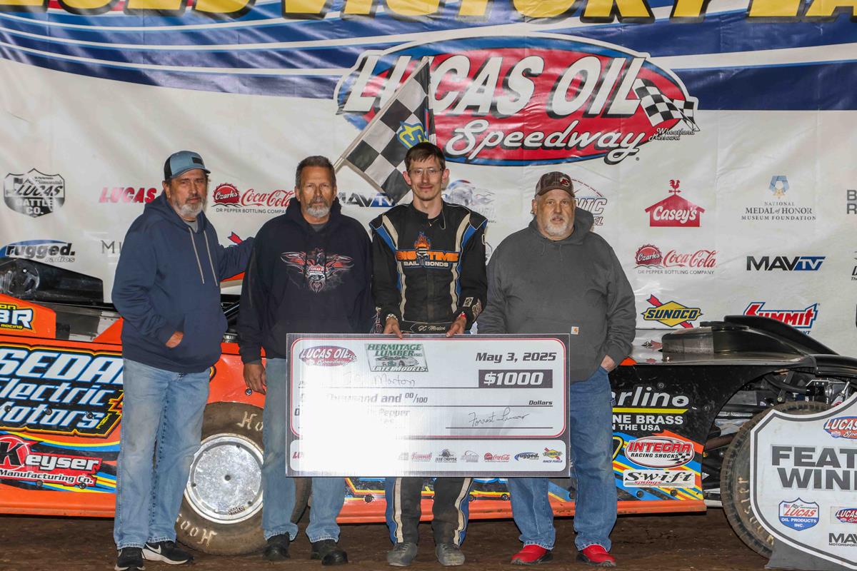 Morton scores in both Late Model, B-Mod features to headline Lucas Oil Speedway weekly program