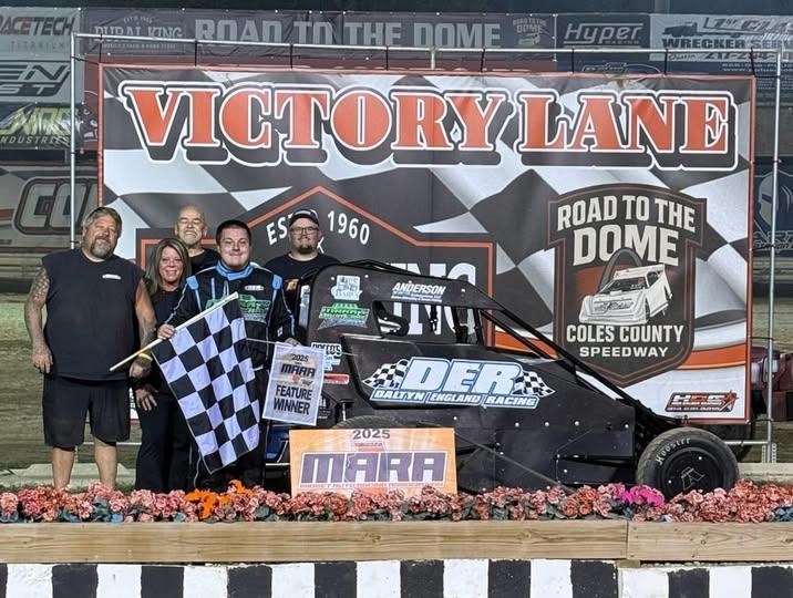 Sparks Takes Wild MARA Title Battle And England Wins At Coles County Speedway