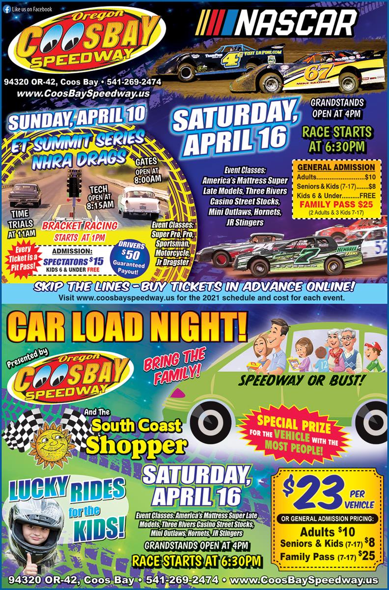 South Coast Shopper Car Load Night Saturday With Drag Racing Sunday Weather Permitting