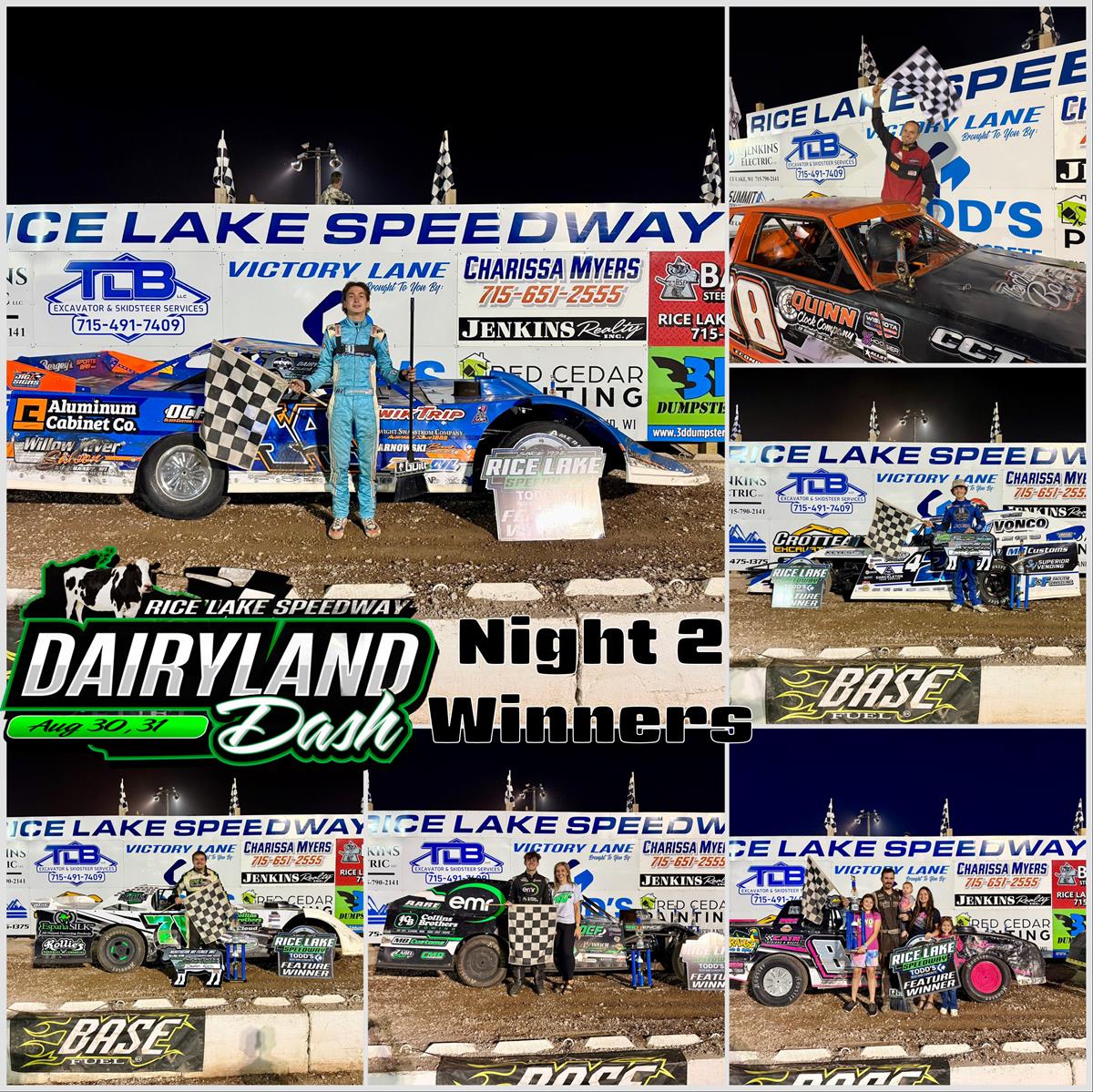 Nelson and Adams Sweep Dairyland Dash Weekend at Rice Lake Speedway