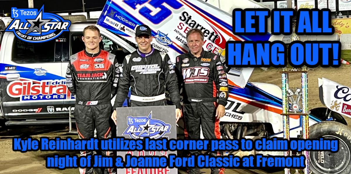 Kyle Reinhardt utilizes last corner pass to claim opening night of Jim &amp; Joanne Ford Classic at Fremont